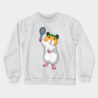 Hamster Tennis Tennis racket Crewneck Sweatshirt